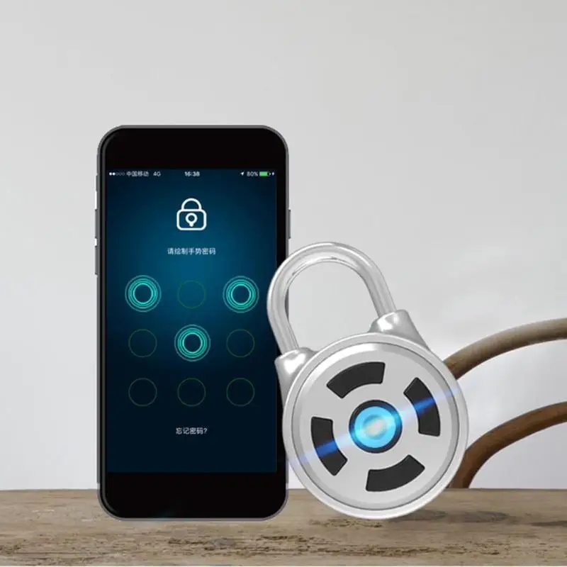 

Bluetooth APP Luggage Case Locker Lock for Android IOS Padlock with Smart Mobile Phone Anti-theft Lock Password Lock APP Control