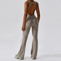 Sexy Back V Jumpsuit Gym Set Women Training Yoga Suit Sportswear Women Sports Jumpsuit Fitness Rompers Stretch Workout Bodysuits - Image 3