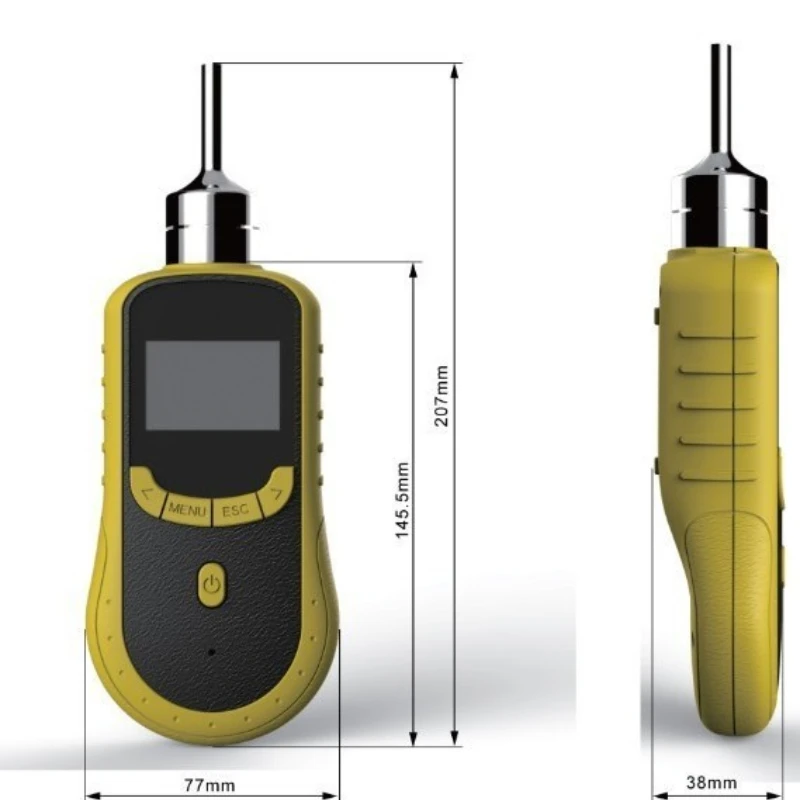Mini size LCD display C6H6 benzene toxic gas detector