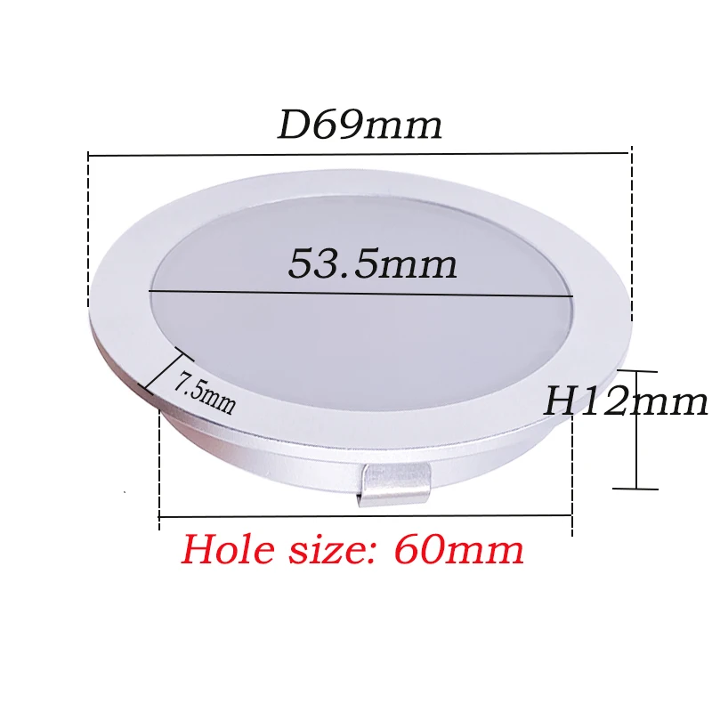 Ultra-Slim Dimmable Mini LED Downlight for Kitchens & Ceilings with Adjustable Color Temperature