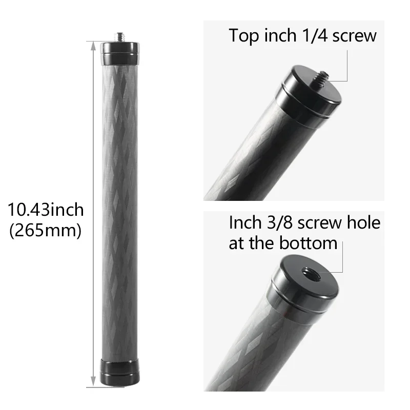 Tripod Extension Selfie stick with 1/4 or 3/8 screws Handheld stabilizer adapter Adjustable tripod monopod SLR camera extension tripod extension rod