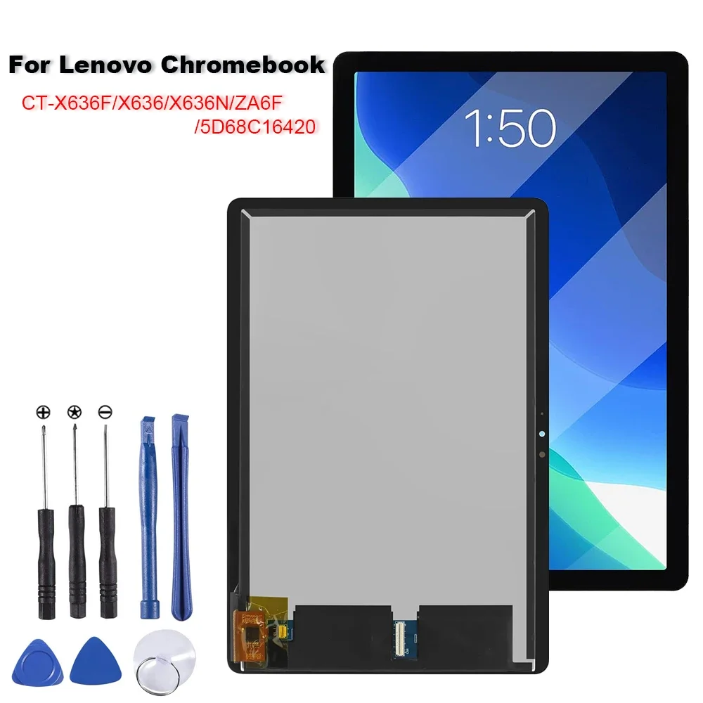 

For Lenovo Chromebook Duet 10.1 CT-X636F CT-X636N CT-X636 x636 LCD Display+Touch Screen Digitizer Assembly