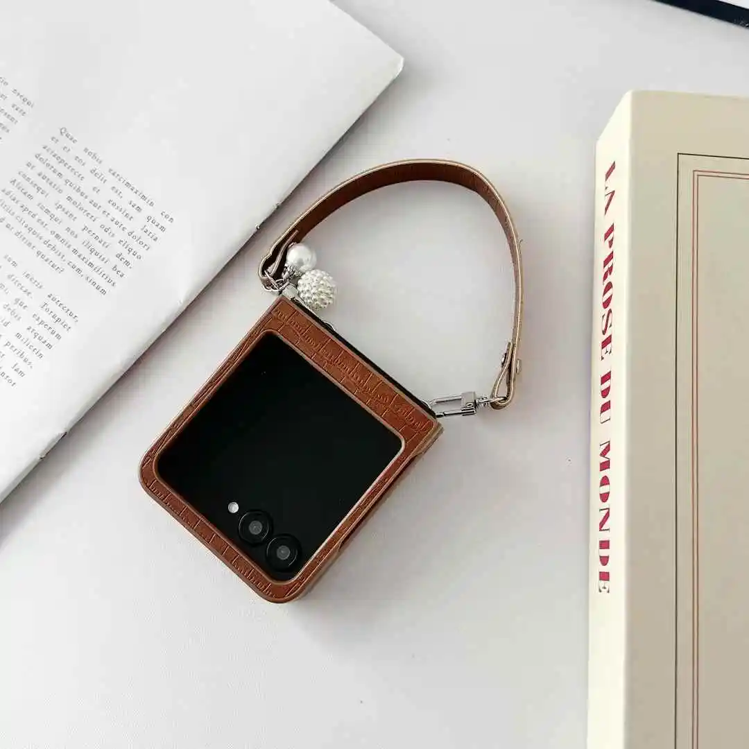 Unique Fashion Heart Bowknot Silicone Strap Leather Phone Case Cover