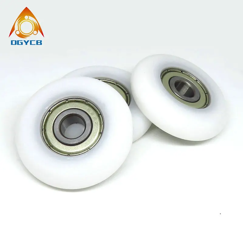 4pcs 8 mm 보어 40 mm 직경 조정 기계 좌석 롤러 8x40x10mm BSR62840-10 POM 코팅 라운드 Rower 휠 구형 도르래