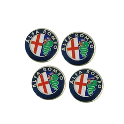 Aluminium Metal Car Key Emblem Stickers, Pack of 5/10 - 10Pcs (For Alfa Romeo 14mm)