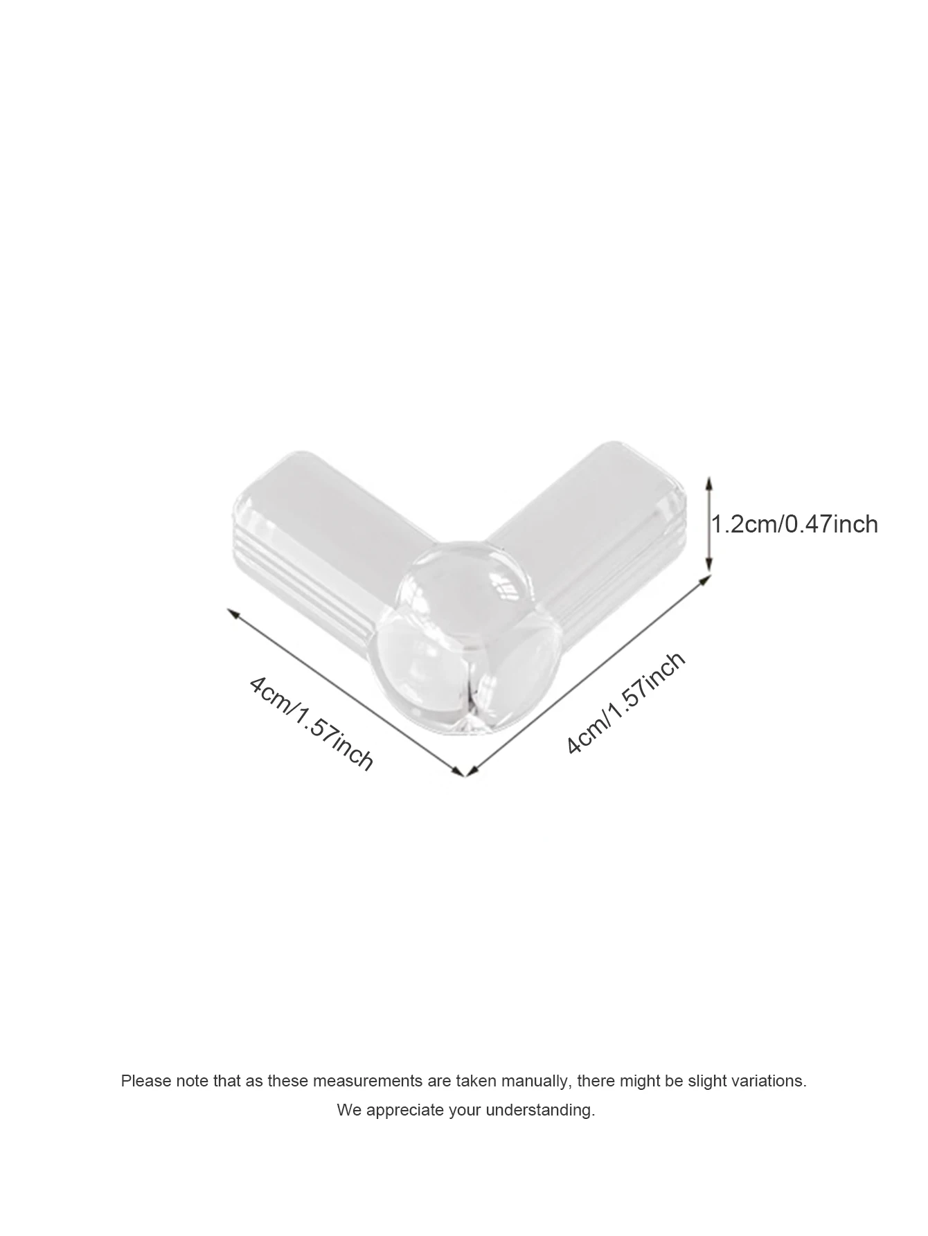 4/12 Stück transparente Möbeleckenschützer, Baby-Proofing-Eckenschützer für den Tisch, dicke, weiche Kantenstoßstangen für die Sicherheit von Kindern – Detail 1