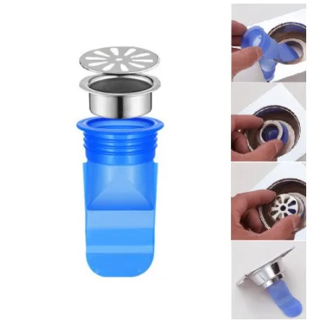 Floor Drain Seal Drain Deodorant Silicone Core Insect Control Back Flow Preventer One Way Valve For Toilet Bathroom Pipes Tube