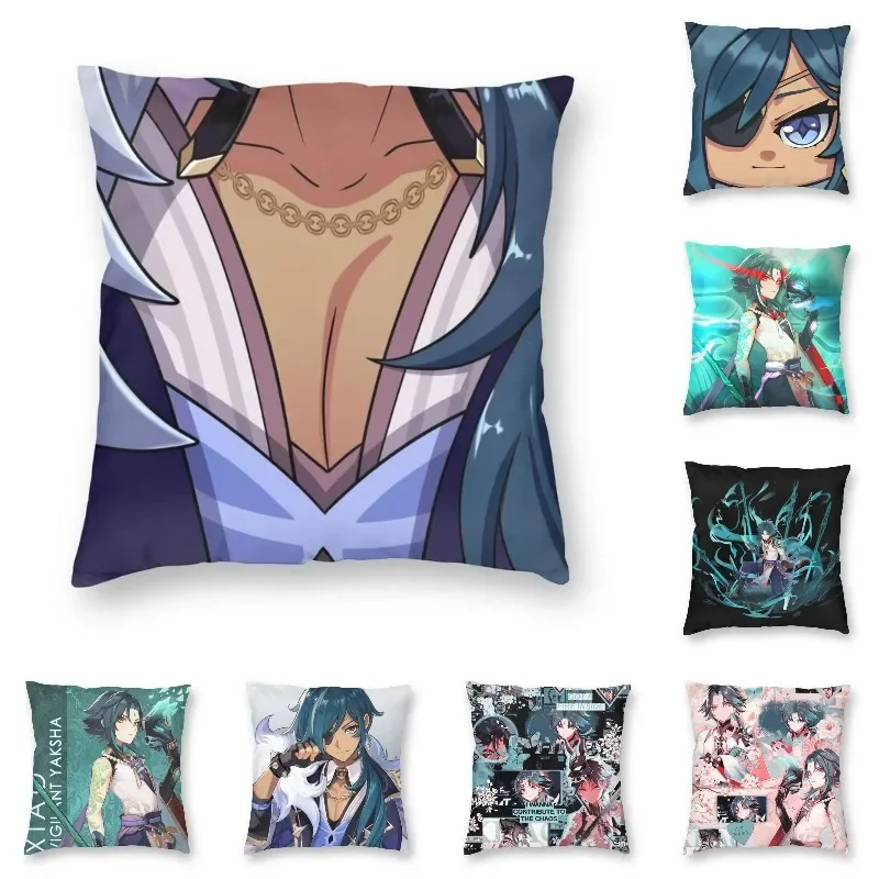 

Genshin Impact Kaeya Tiddies Cushion Cover Printing Anime Game Throw Pillow Case for Living Room Sofa Pillowcover Decoration
