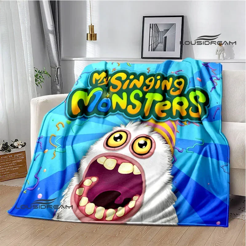 Game My Singing Monsters printed blanket Flange Warm blanket picnic blanket Soft and comfortable blanket Birthday Gift 4