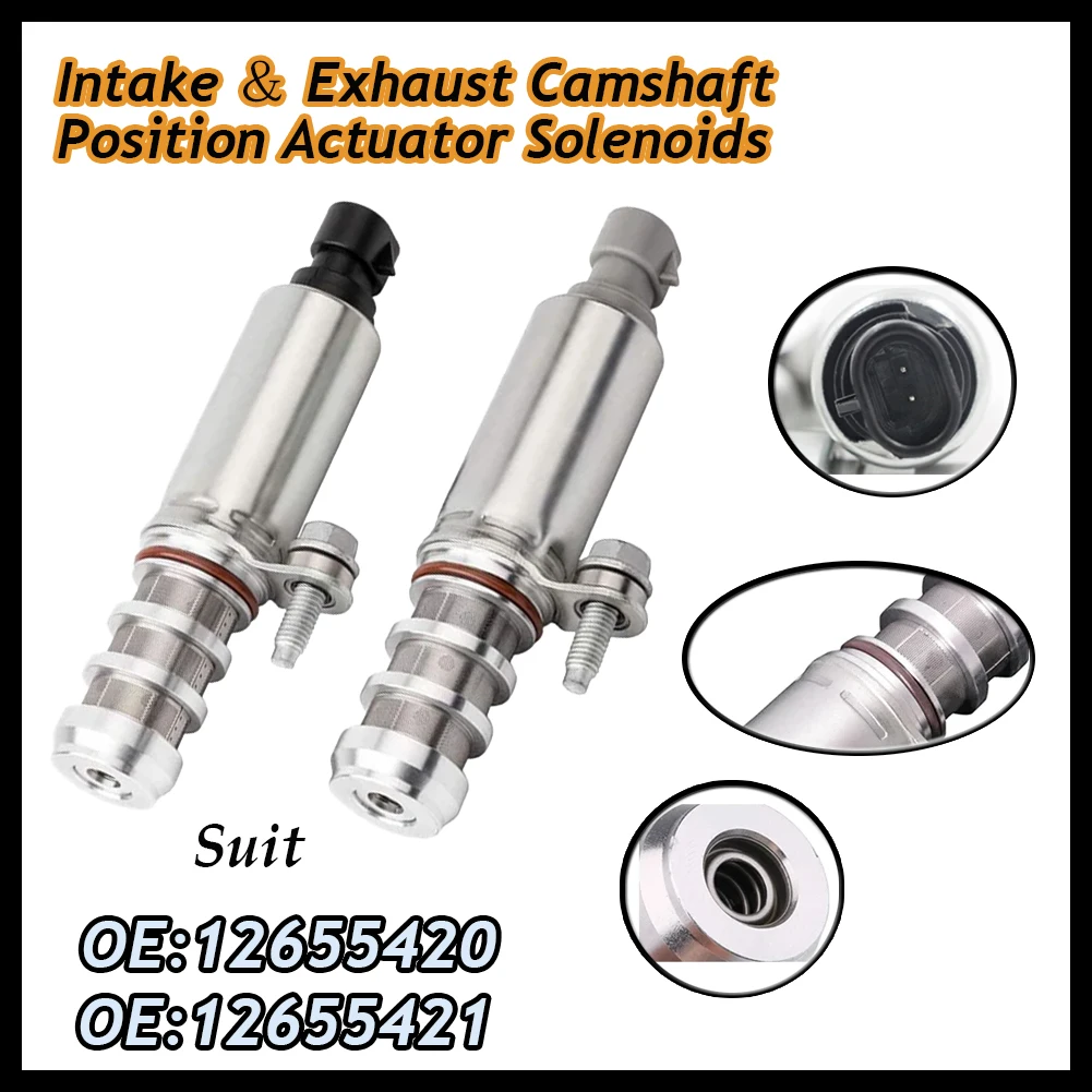 Vvt Camshaft Adjuster Timing Gear Intake and exhaust camshaft position actuator solenoid valve kit For Chevrolet Captiva Equinox Terrain GMC 12655420 12655421