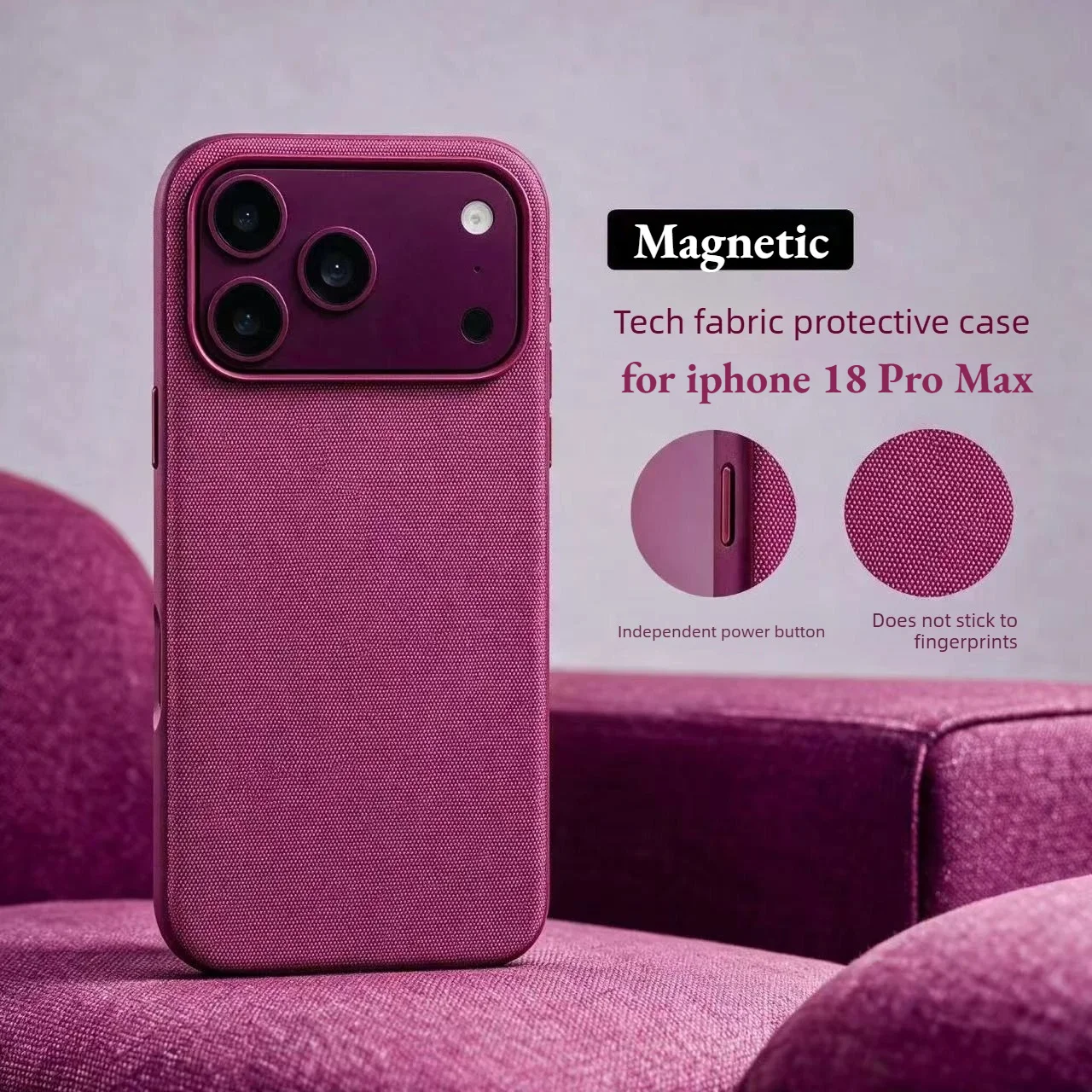 Luxury TechWoven Magnetic Wireless Charging Case