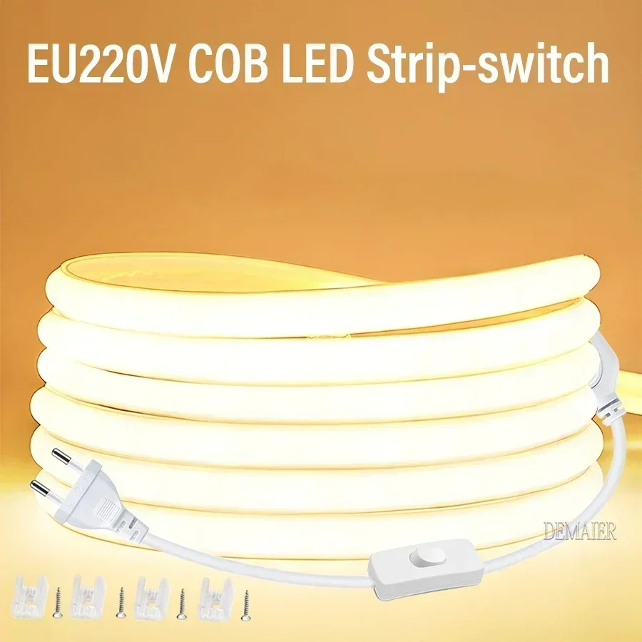 ตัวเลือกสินค้า ไฟแถบ LED COB ยืดหยุ่น สว่าง 360 LED/ม. กันน้ำ กลางแจ้ง