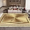 Modern Decoration Luxury Golden Carpet Living Room Home Sofa Large Area Rugs Washable Bedroom Cloakroom Soft Floor Mat Anti-slip 3