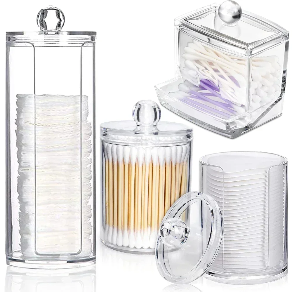 Cotton Swab Storage Box Makeup Jewelry Organizer