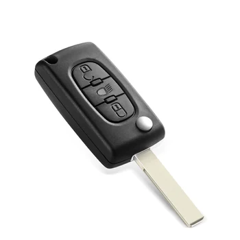 Guscio della custodia della chiave dell'auto con telecomando per Citroen - KEYYOU per Citroen C2 C3 C4 C5 C6 C8 3 pulsanti Flip Remote Car Key