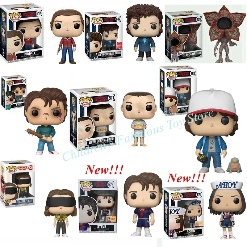 thumbnail image 4 of FUNKO POP Stranger All Series Toys Suzie Dustin Steve Robin Max Figuras de acción de vinilo Colección Modelos para regalos para niños, 4 of 5