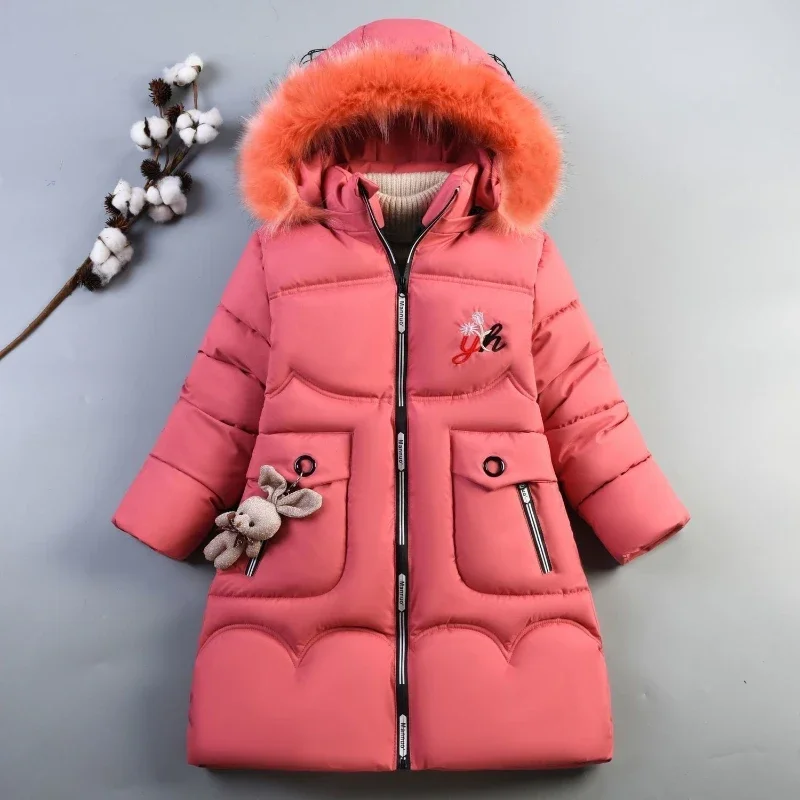 Winter Girls Cotton Clothes Children Cartoon Rabbits Thick Down Cotton Clothes Trendy Girls Winter Coat Boy Jackets