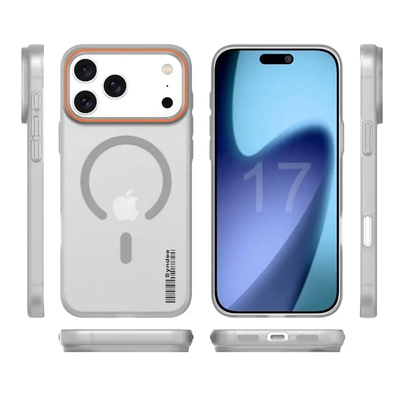 Premium Matte Clear Case with Magnetic Wireless Charging Cover
