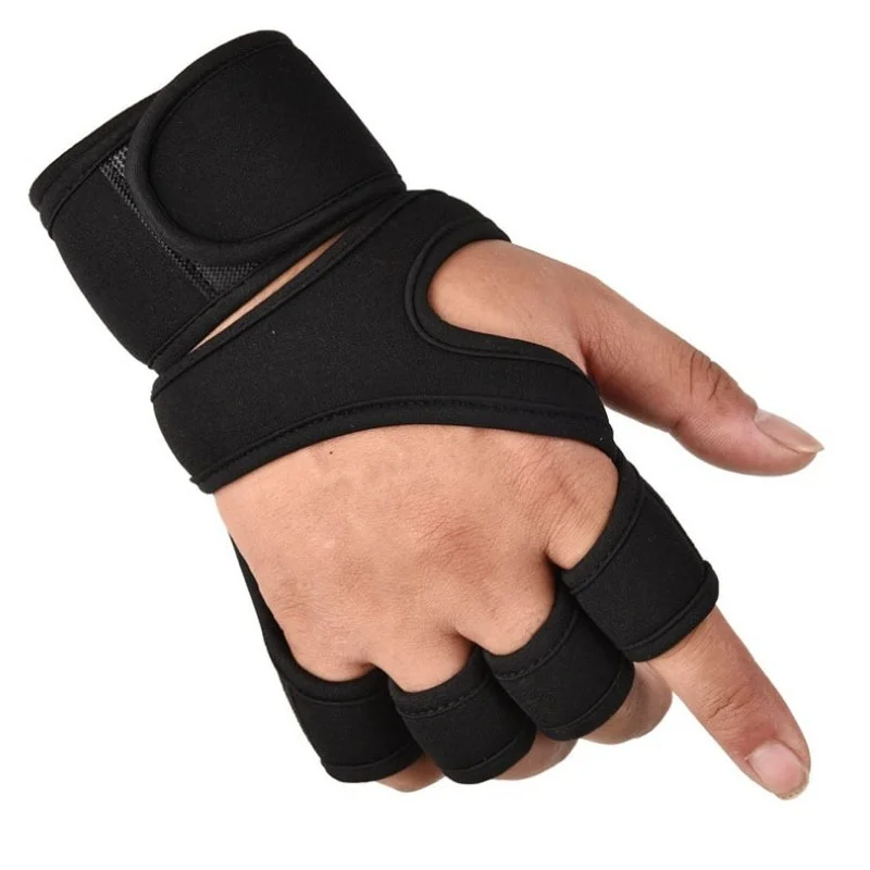 1 Pair Weight Lifting Training Gloves Women Men Fitness Sports Body Building Gymnastics Grips