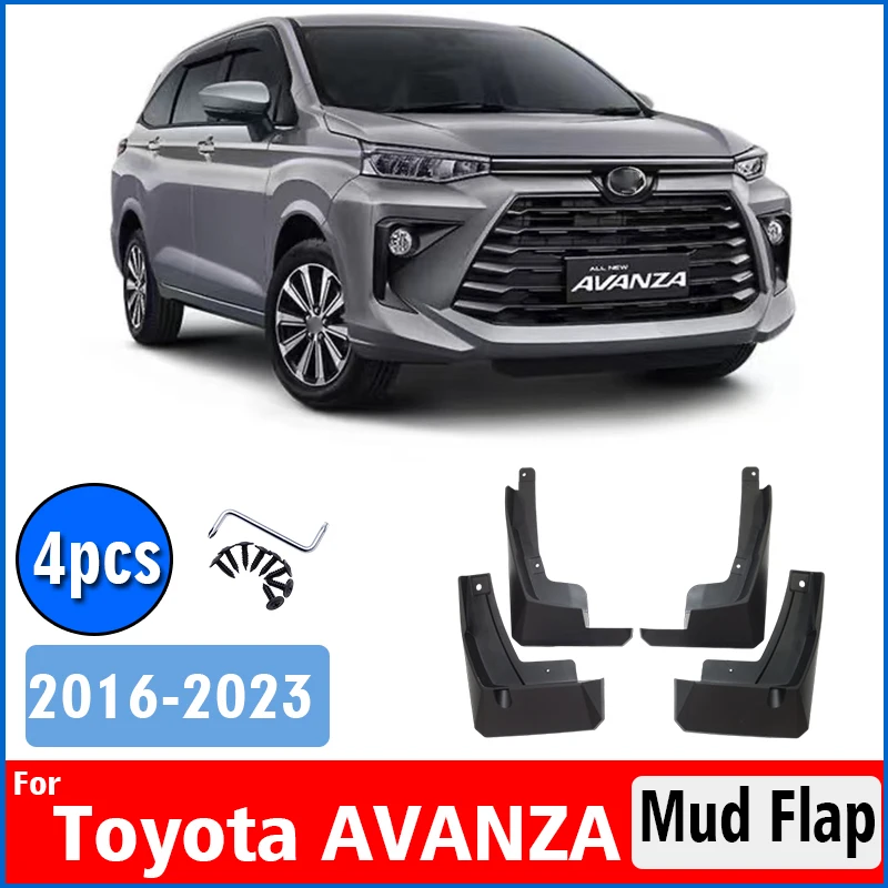 FOR Toyota Avanza 2016 2017 2018 2019 - 2023 Mudguards Fender Mud Flap Guard Splash Mudflaps Car Accessories Front Rear 4pcs