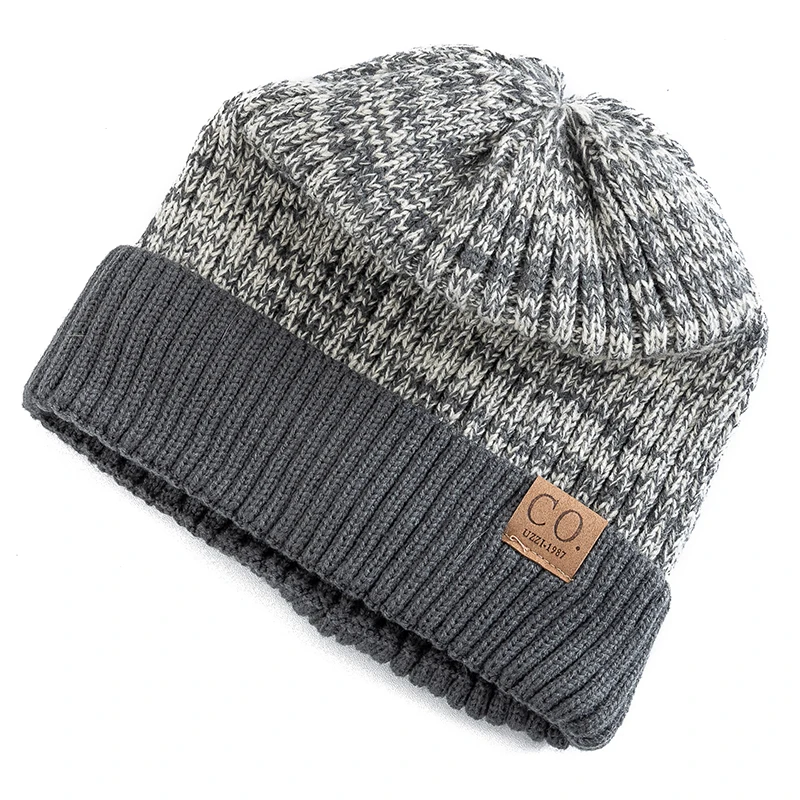 Fur-Lined Two-Tone Winter Beanie 5