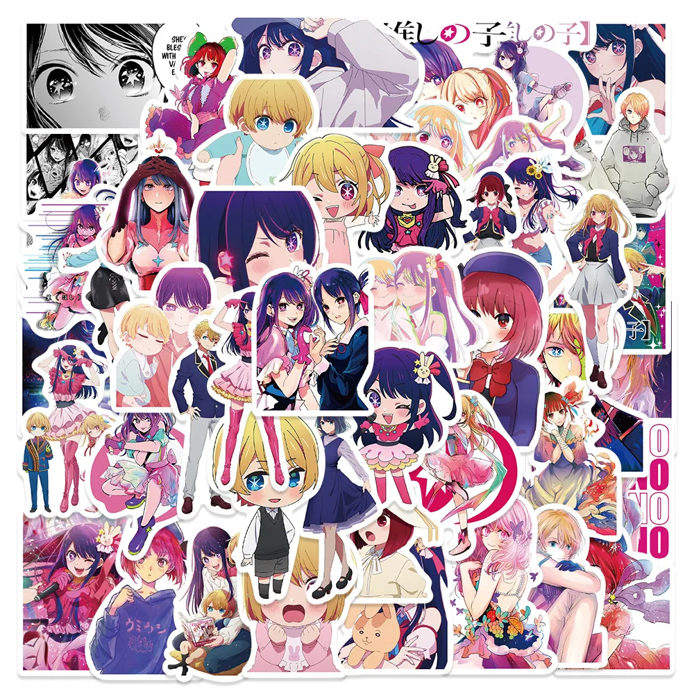 

10/50/Pcs Suspense Anime I push my child Personality Graffiti Stickers DIY Skateboard Laptop Luggage Bike Phone Stationery Decal