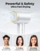 1600W Professional High Speed Hair Dryer 110000RPM Brushless Cold Hot blower Silent Touch Screen Home Hair Dryer Fast Dry 2