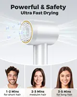 1600W Professional High Speed Hair Dryer 110000RPM Brushless Cold Hot blower Silent Touch Screen Home Hair Dryer Fast Dry 2