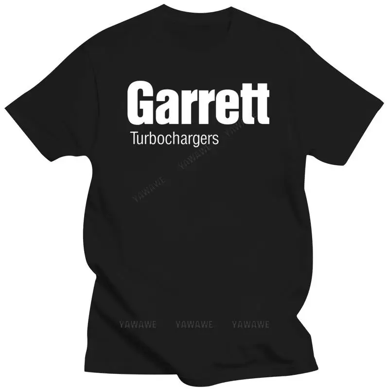 

Новая модная брендовая футболка teeshirt для фанатов гонок Garrett Турбокомпрессоры Мужская Классическая винтажная футболка с коротким рукавом черный мужской топ