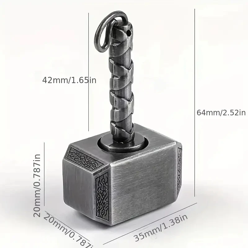 Wiitin Thor’s Battle Hammer Metal Fidget Spinner – Mjolnir Keychain Toy 11 S075ed64292884132ab1e3b55cf1a0b3cc