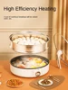 220V Deep Non-Stick Electric Skillets with Automatic Pancake Maker Pizza Baking Pan for Home Cooking Multi Cooker 5