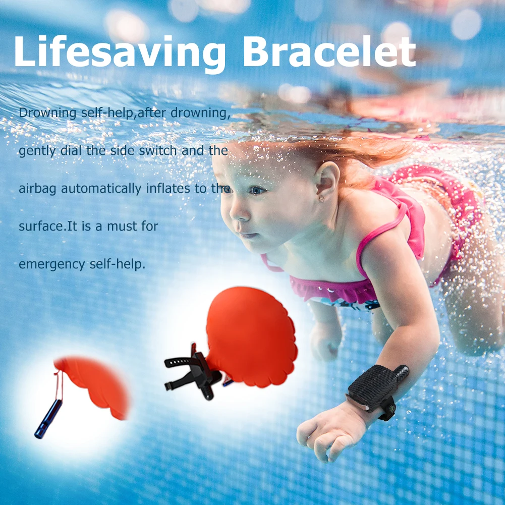 Portable Lifesaving Anti-Drowning Bracelet Aid Lifesaving Device Floating Wristband Outdoor Swim Surf Self Rescue Safe