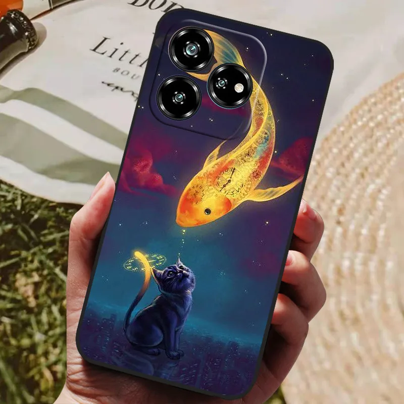 Luxury Painted Silicon Phone Back Cover - Protective Shell Design