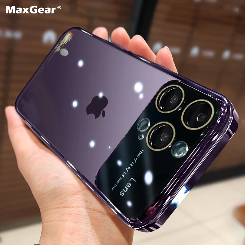 Crossbody Lanyard Plating Lens Camera Protection Case For iPhone 14 Pro Max  13 12 11 XR XS X 7 8 Plus Transparent Soft TPU Cover