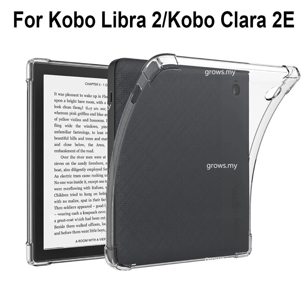 Per Kobo Libra 2 N418 2021 7.0 "Lettori Di Case E-Book Amazon Kobo Libra2 Custodia Trasparente Da 7 Pollici Per Kobo Clara 2E