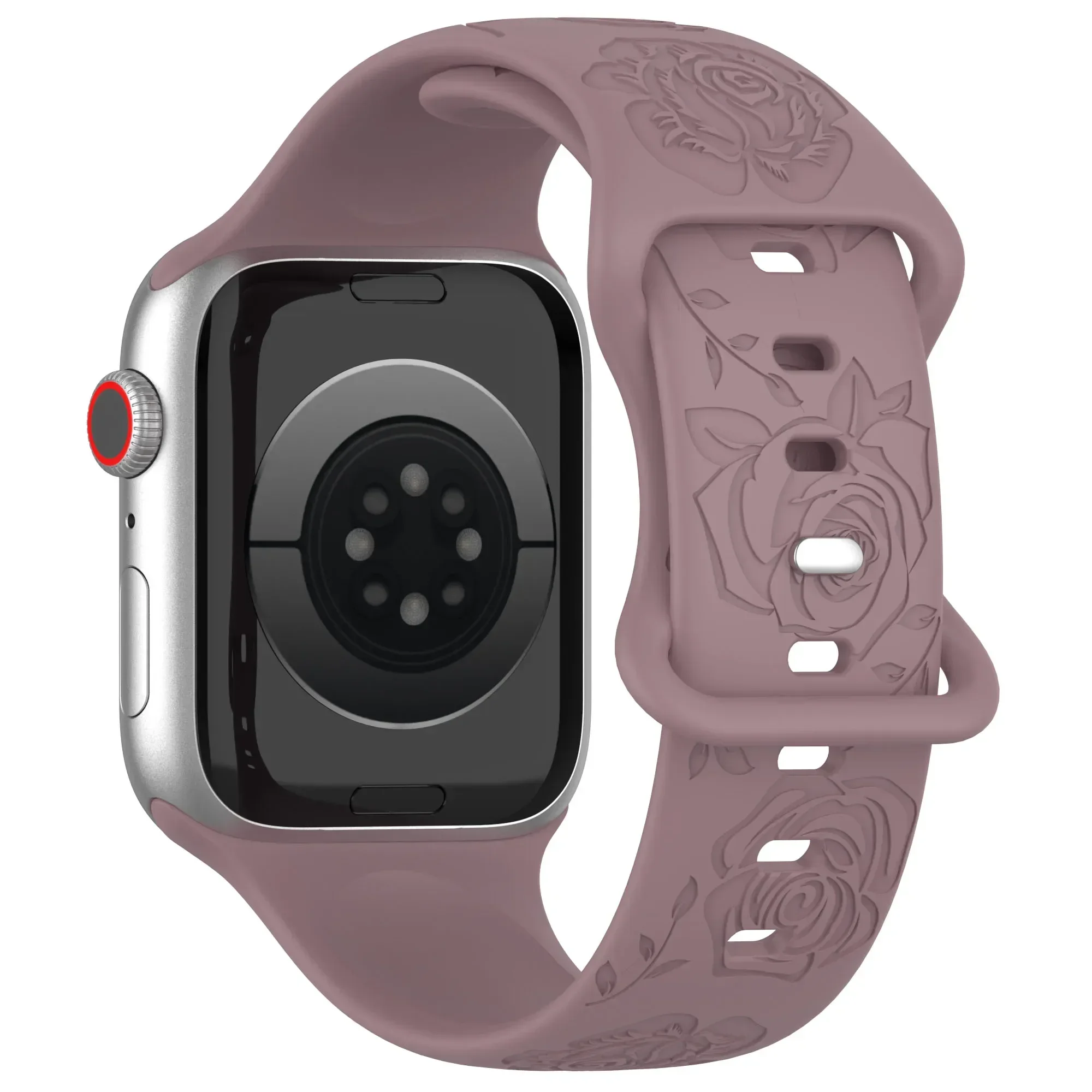 Engraved Silicone Strap with Pattern Design