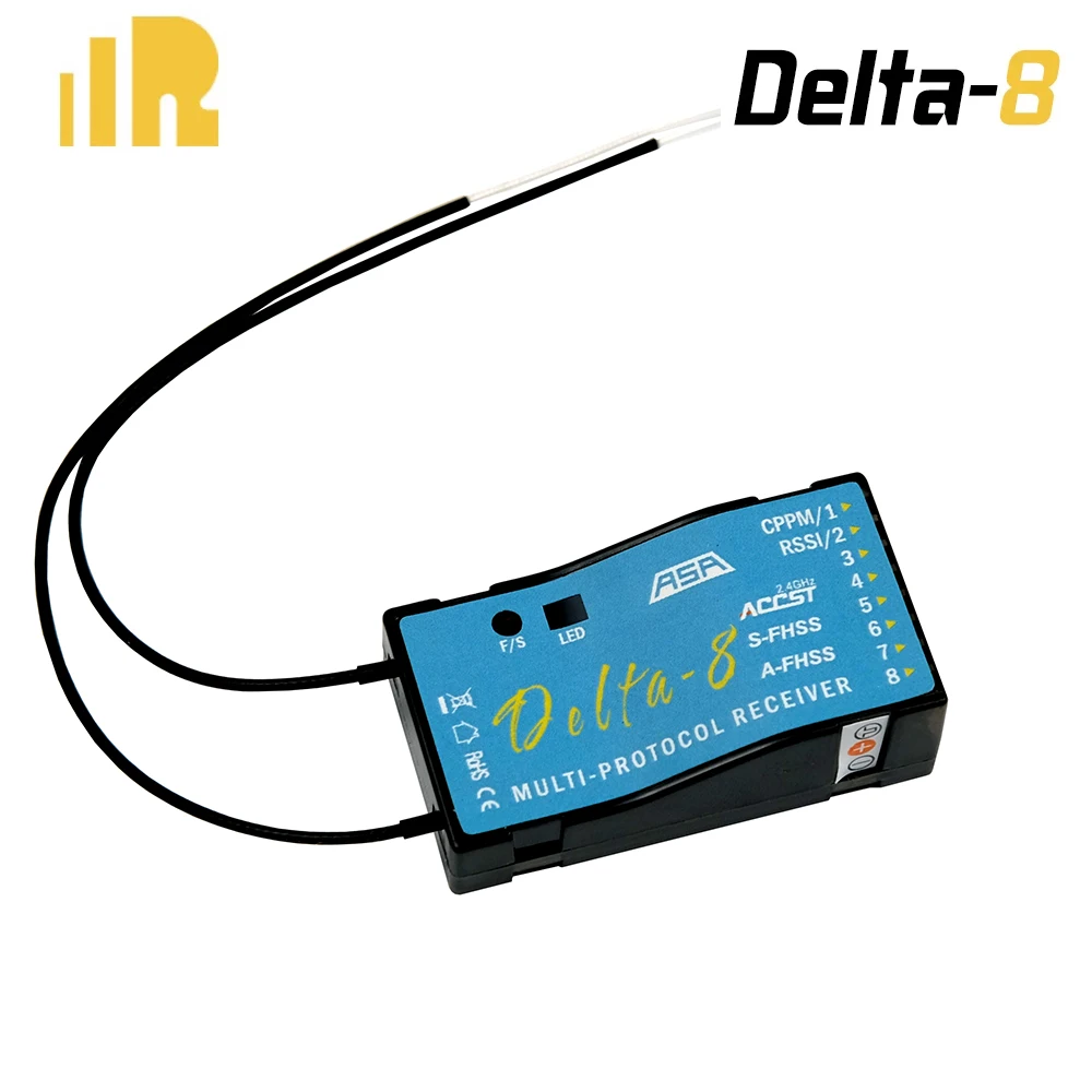 Frsky Delta 8 Ricevitore Accst S-Fhss/ Fhss Hitec Afhss Compatibile Con X9Dp X7 Radiomaster Jumper Futaba 14Sg 16Sz 6K Systems