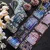 Yoofun 6.5cm x 2m Kawaii Flower Window Scenery Masking PET Tape Transparent Collage Decorative Adhesive Material Sticker Label 1