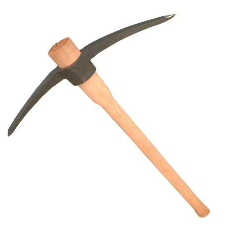 Hot Selling Outdoor Tools Heavy Duty Gardener Wood Handle Spade Gardening Camping Farming Pick Axe