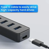 Многопортовый концентратор USB Type-C, 4-портовый USB-разделитель, высокоскоростной разветвитель USB 3.0, адаптер питания для компьютерных аксессуаров, 2025 г. — изображение 5