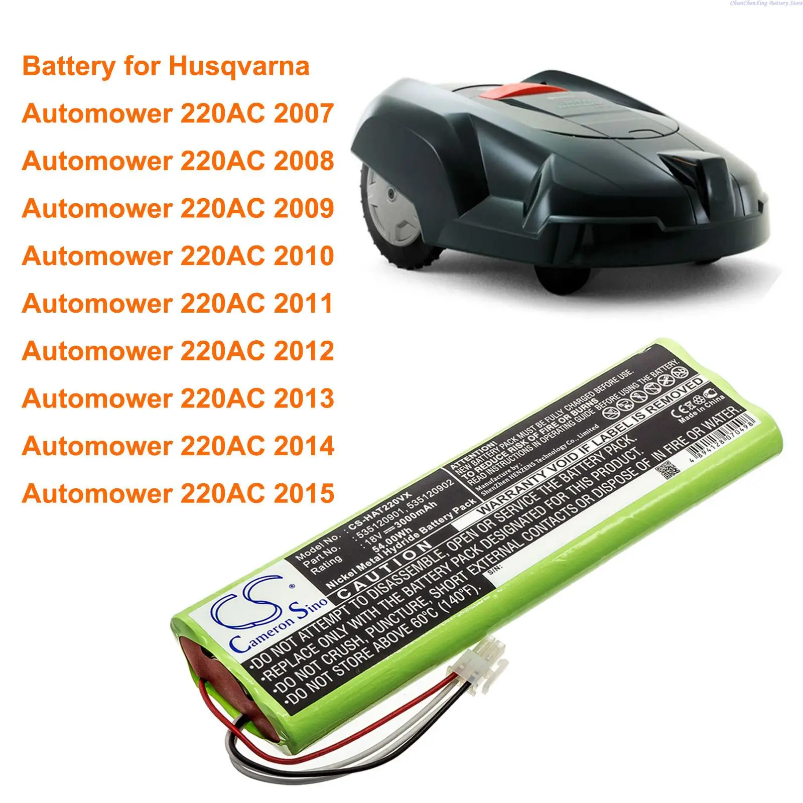 Cameron Sino 3000mah Husqvarna Automower 220ac, 220ac 2007/2008/2009/2010/2011/2012/2013/2014/2015 - Digital - AliExpress