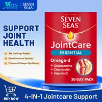 Seven Seas JointCare Essential: Omega-3, Glucosamine, Chondroitin, Vitamins C & D, Mn, Zn, 60-Day Food Supplements 1
