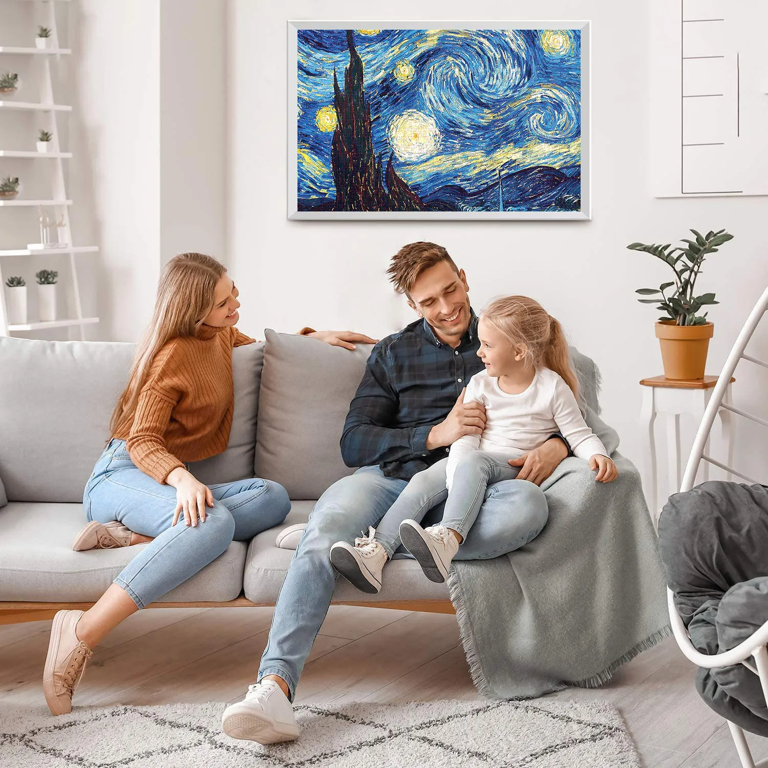 Starry Night Jigsaw Puzzle 1000 Pieces Home Decor Adults Puzzle Games Family Fun Floor Puzzles Educational Toys for Kids wooden jigsaw puzzles jigsaw puzzles mini jigsaw puzzle educational puzzles paper puzzle toys