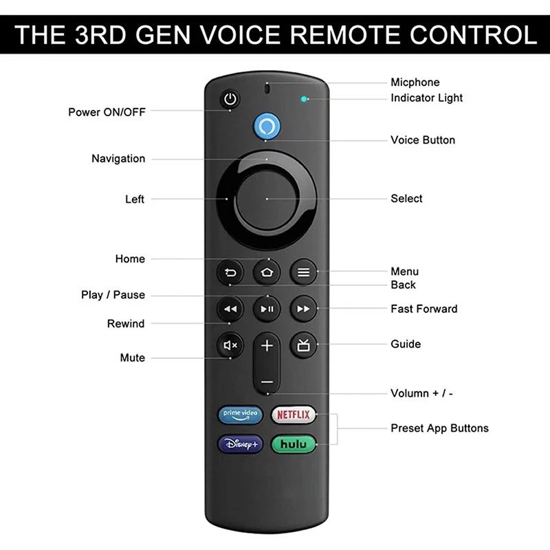 Fire Tv Stick Lite Remote Control Fire Tv Stick 4k Control Remote