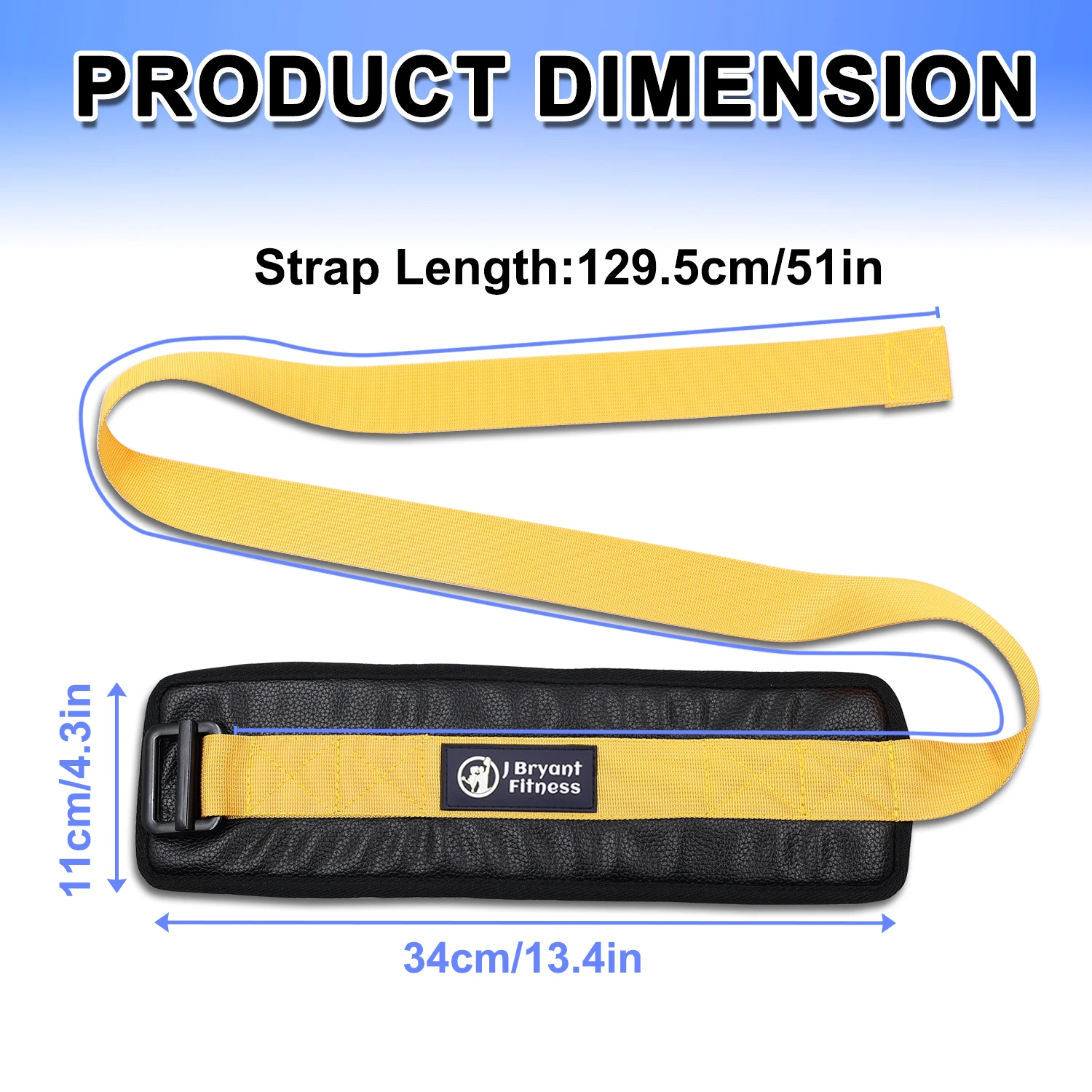 Nordic Hamstring Curl Strap - Assisted Leg Workout Strap for Weight Bench - Ideal for Nordic Curls, Sit-ups, Glute Training 2