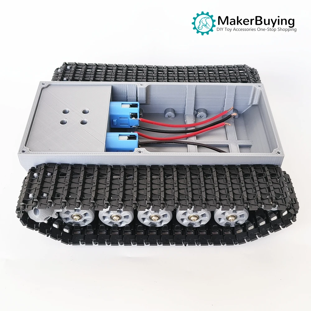 Remote Control Tank Track chassis intelligent diy climbing car robot toy 3D printing upgrade accessories TT motor version