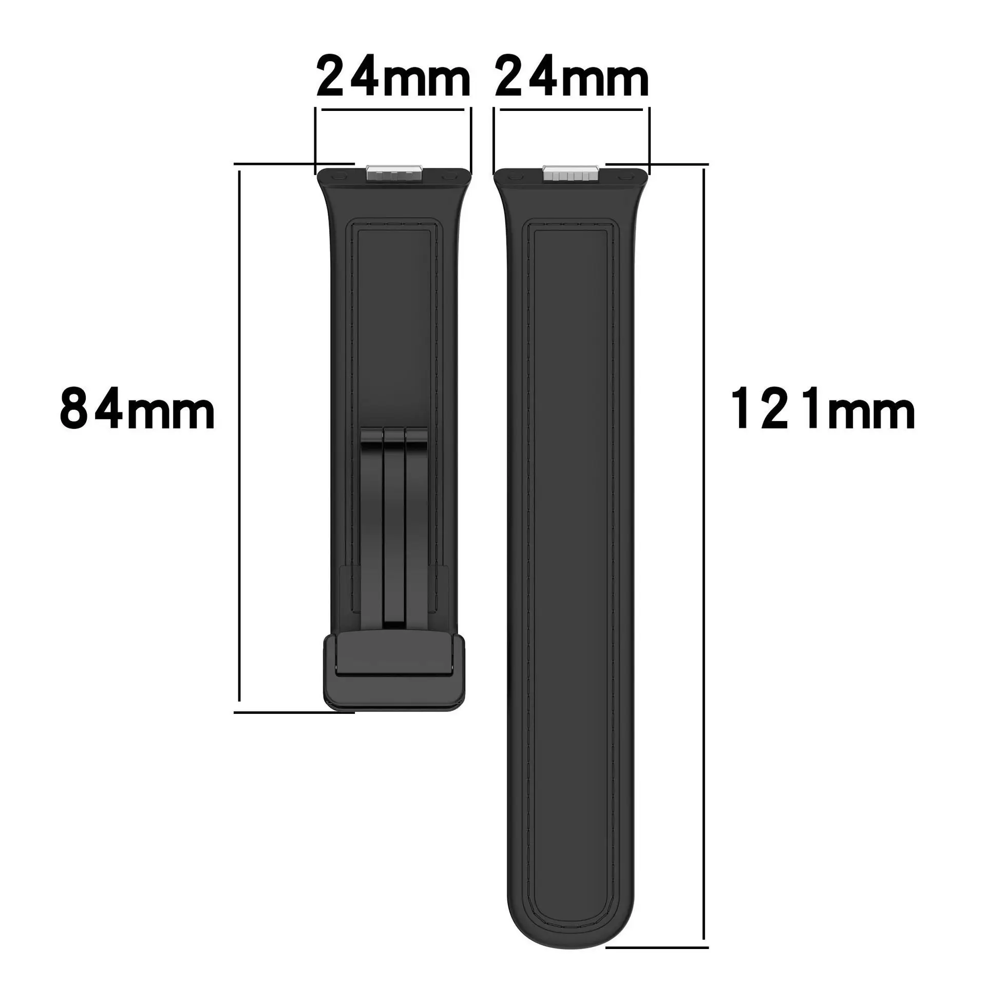 Elegant Leather Bracelet with Magnetic Closure - Premium Strap Accessory