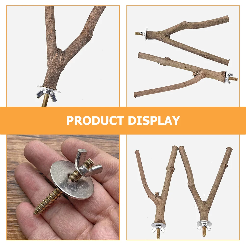 Bird cage screw perch stand holder screws fixing birdcage parrot hamster branches nuts platform hanger furniture bolts supplies bird cage accessories bird perch stand