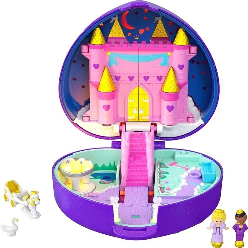 

New Surprise Doll Polly Pocket Collector Compact with 2 Micro Dolls Heritage Keepsake Collection Starlight Castle