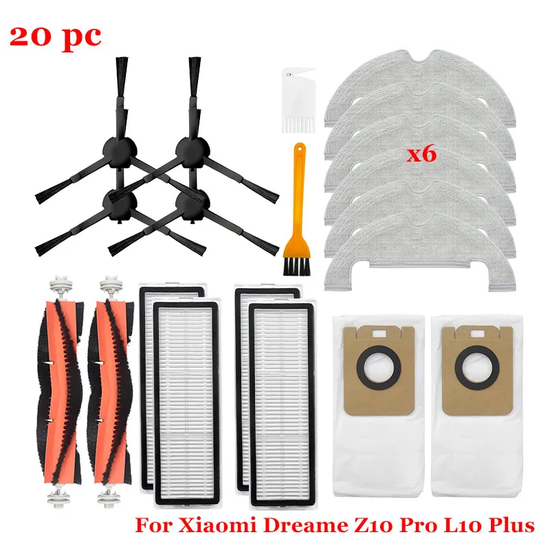 Premium Replacement Vacuum Cleaner Accessories Kit - Main/Side Brush & Filter